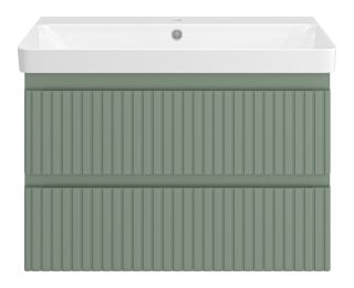 Подвесная тумба под раковину Brevita Victory VIC-09080-0802Я 80см зелёный